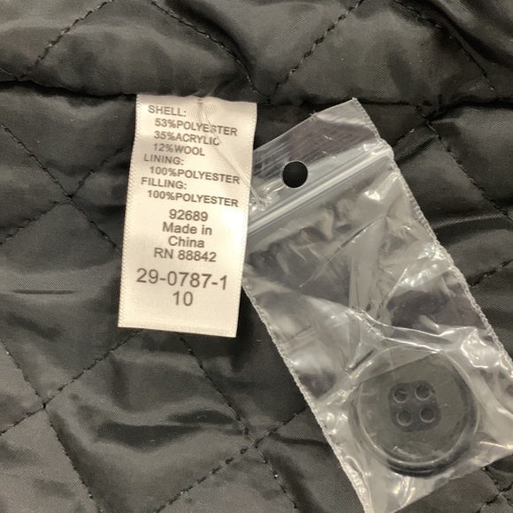 Ellos NWT Wool-Blend Long Plaid Coat size 10 - Picture 13 of 16